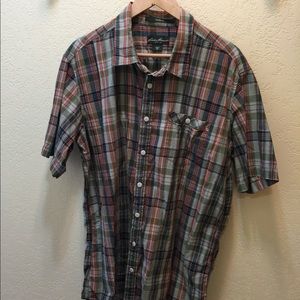 Men’s Eddie Bauer Plaid Short Sleeve Shirt